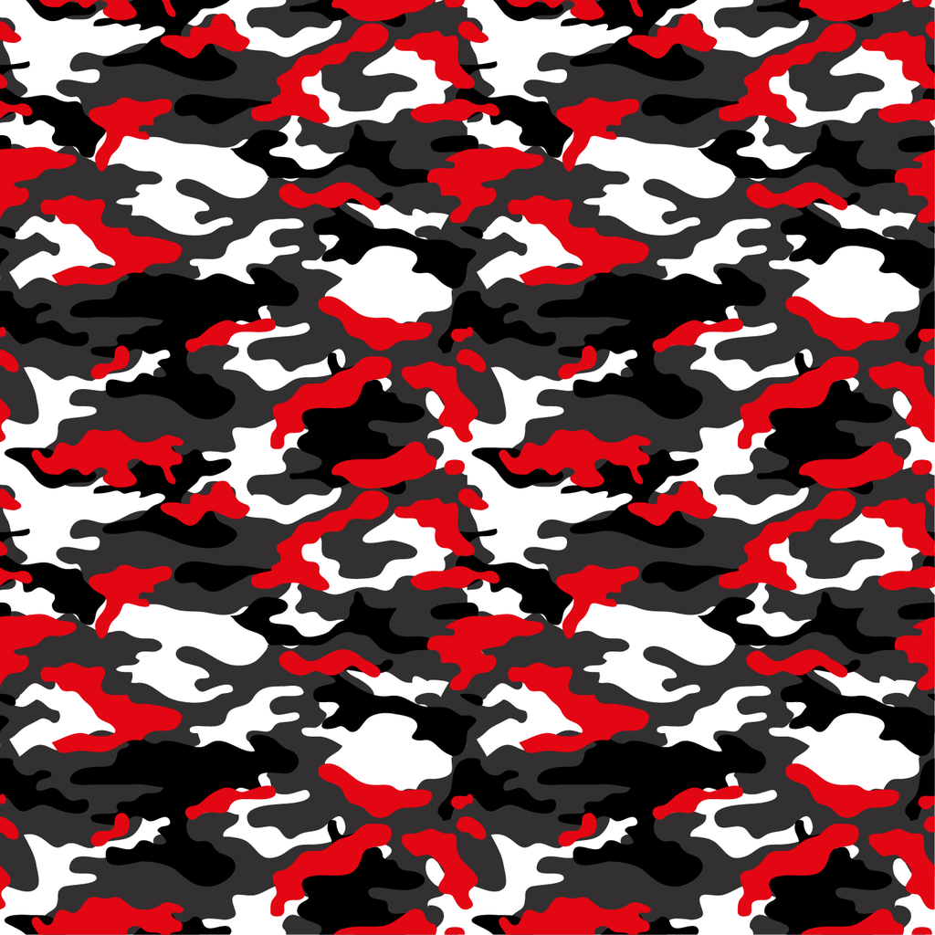 BRUSH ESTAMPADO CAMUFLAJE ROJO