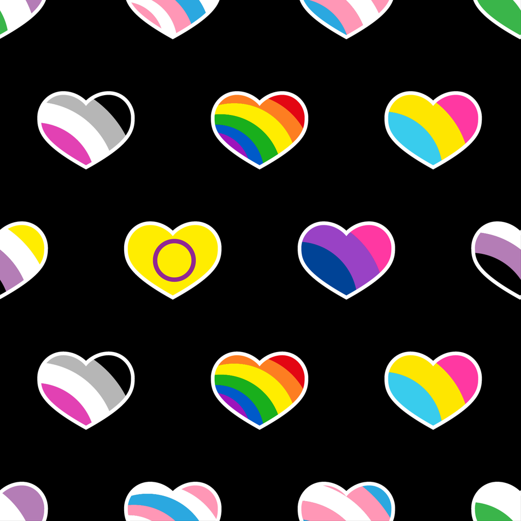 BRUSH ESTAMPADO CORAZONES LGBT