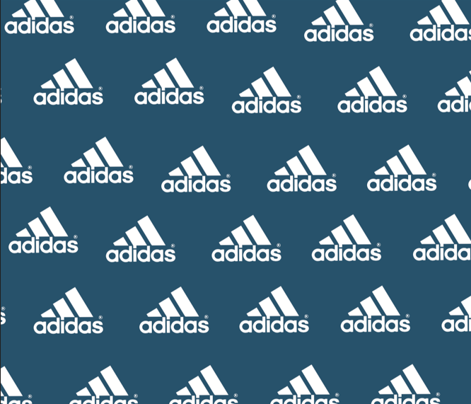 BRUSH ESTAMPADO ADIDAS FONDO AZUL