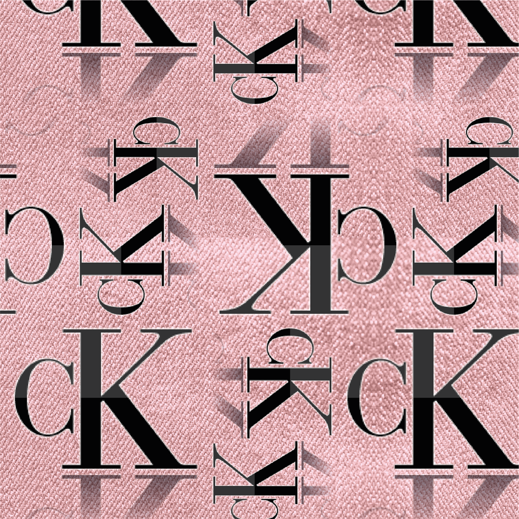 BRUSH ESTAMPADO CALVIN KLEIN FONDO ROSADO