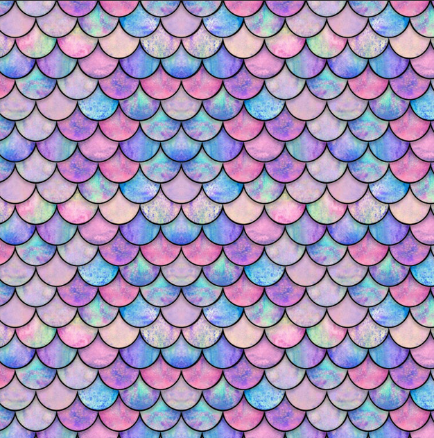 BRUSH ESTAMPADO SIRENA MULTICOLOR