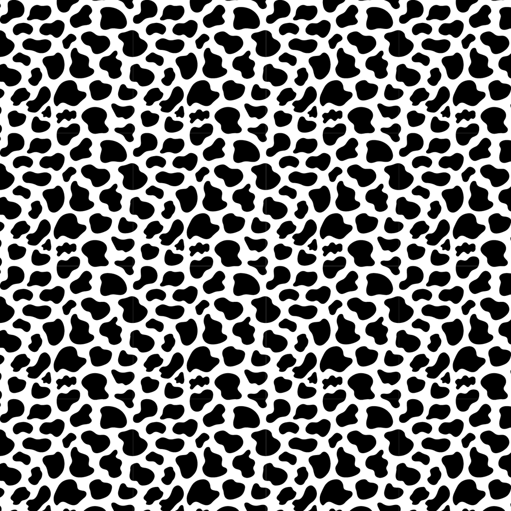 BRUSH ESTAMPADO VACA NEGRA