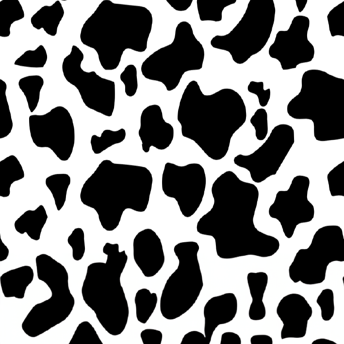 BRUSH ESTAMPADO VACA GRANDE NEGRA