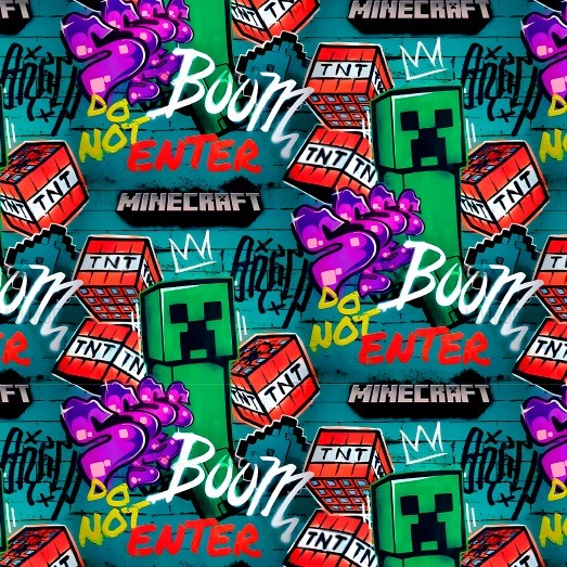 BRUSH ESTAMPADO KREEPERS (MINECRAFT)