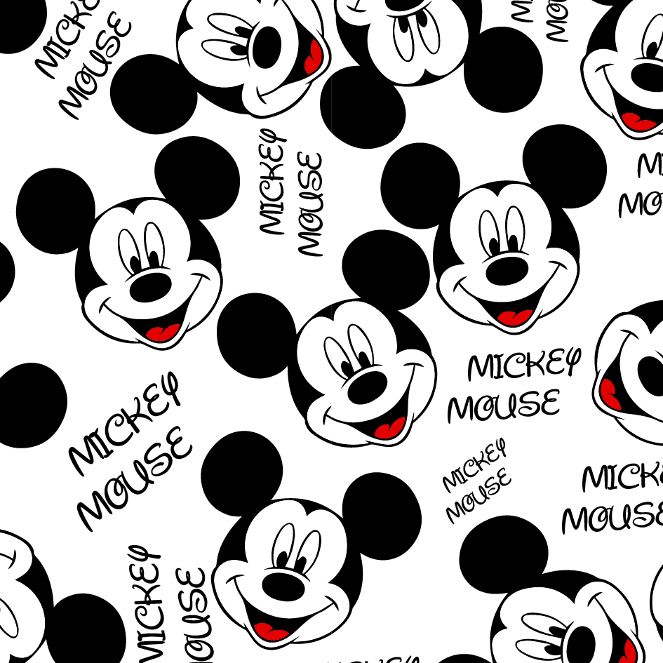 BRUSH ESTAMPADO MICKEY CARA FONDO BLANCO