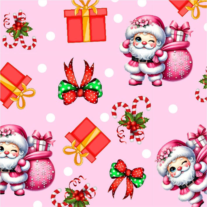 BRUSH ESTAMPADO SANTA ROSADO