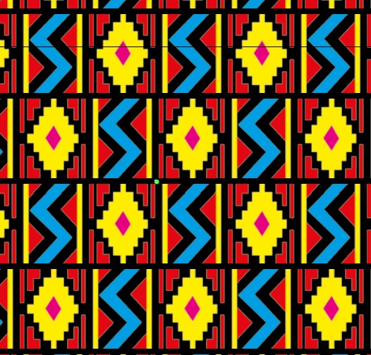 BRUSH ESTAMPADO CARIBEÑO AMARILLO ZIGZAG