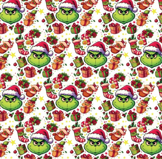 BRUSH ESTAMPADO GRINCH FONDO BLANCO
