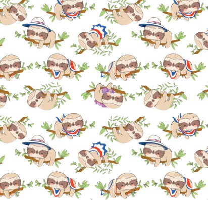 BRUSH ESTAMPADO OSO PEREZOSO