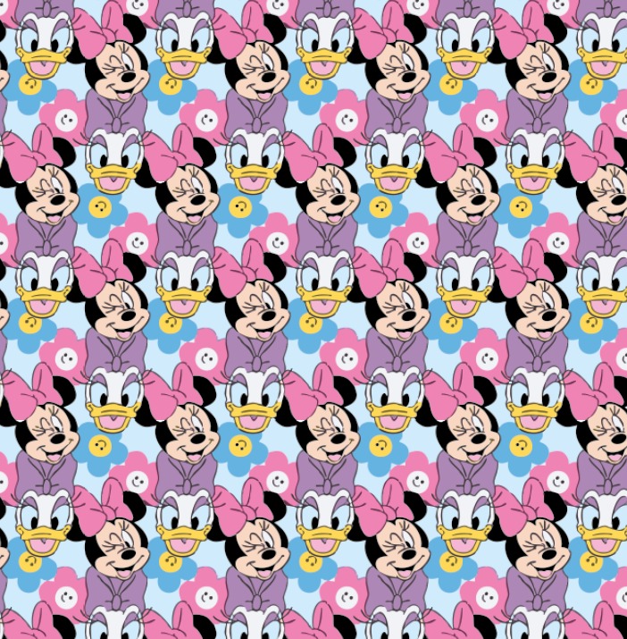 BRUSH ESTAMPADO CARAS MINI Y DEISY