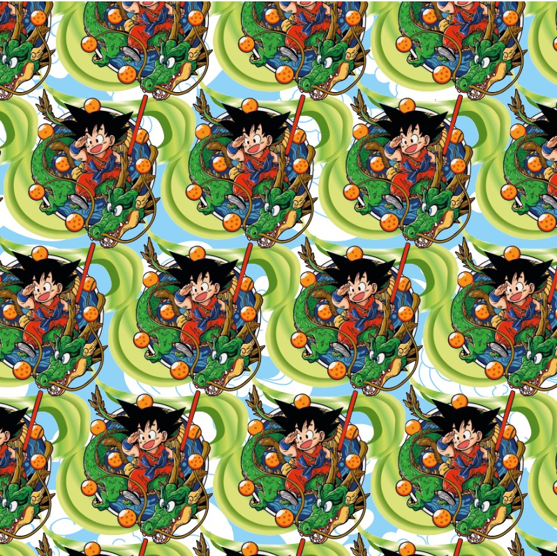 BRUSH ESTAMPADO GOKU Y SHENG LONG