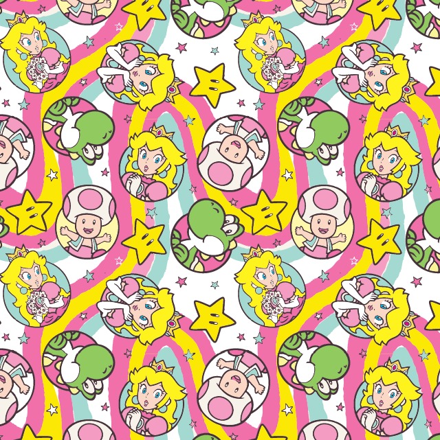 BRUSH ESTAMPADO PEACH Y AMIGOS