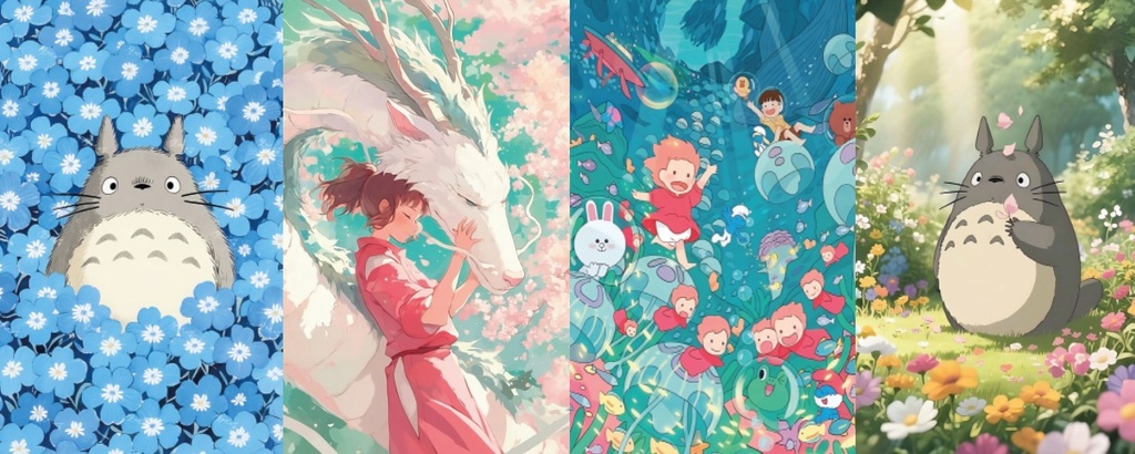BRUSH ESTAMPADO FRENTES STUDIO GHIBLI NIÑO