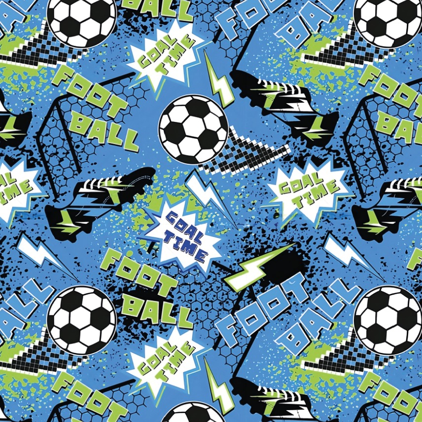 BRUSH ESTAMPADO BALONES Y FÚTBOL