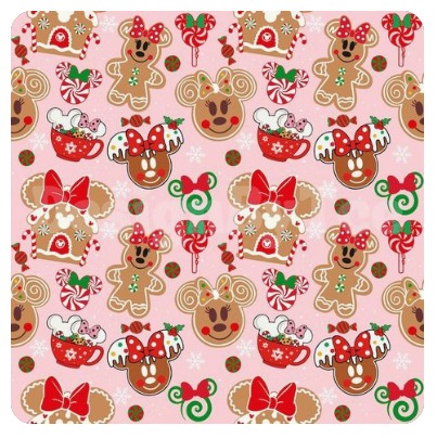 BRUSH ESTAMPADO NAVIDAD MINNIE GALLETAS