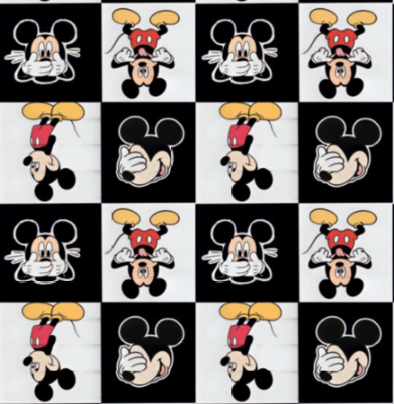 BRUSH ESTAMPADO MICKEY CUADROS