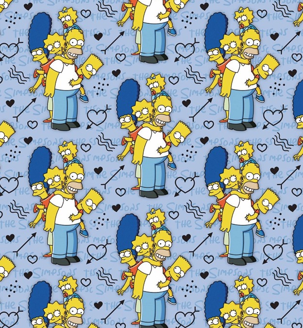 BRUSH ESTAMPADO SIMPSON FAMILIA