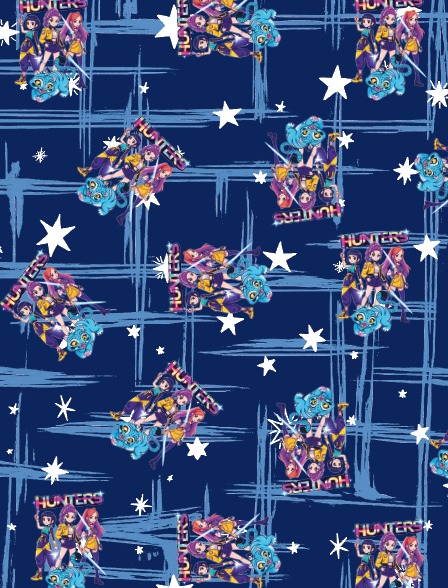 BRUSH ESTAMPADO HUNTERS RAYAS AZUL