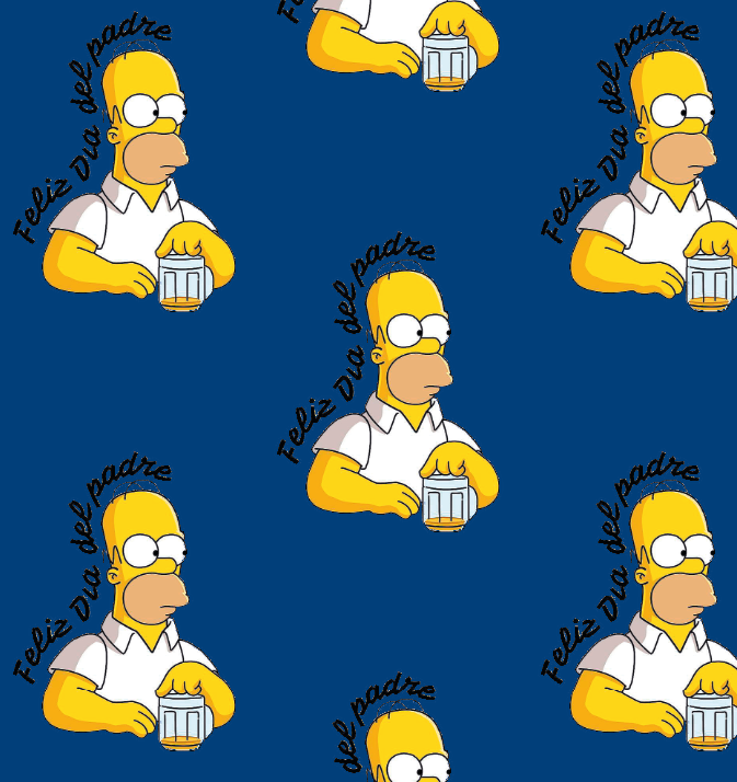 BRUSH ESTAMPADO DIA DEL PADRE HOMERO SIMPSON