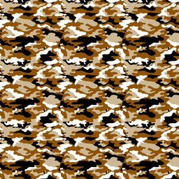 [CAM1003] BRUSH ESTAMPADO CAMUFLAJE CAFE