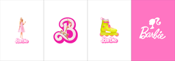 [FBB1000] BRUSH ESTAMPADO FRENTES BARBIE NIÑA