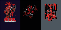 [FDE1000] BRUSH ESTAMPADO FRENTES MARVEL DEADPOOL ANIMADO