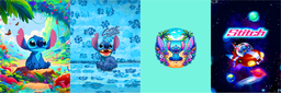 [FST1000] BRUSH ESTAMPADO FRENTES STITCH NIÑO