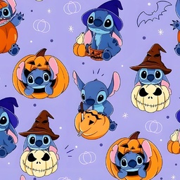 [HST1000] BRUSH ESTAMPADO STITCH HALLOWEEN