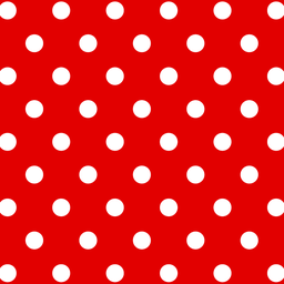 [LAP1000] BRUSH ESTAMPADO PUNTOS BLANCOS FONDO ROJO
