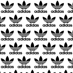 [MAD1001] BRUSH ESTAMPADO ADIDAS FONDO BLANCO
