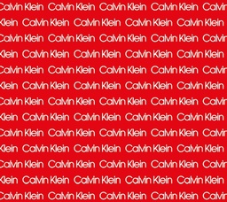 [MCK1003] BRUSH ESTAMPADO CALVIN KLEIN FONDO ROJO