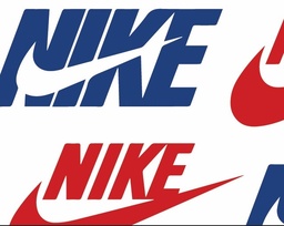 [MNK1002] BRUSH ESTAMPADO NIKE AZUL & ROJO FONDO BLANCO