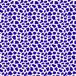[PVC1000] BRUSH ESTAMPADO VACA AZUL