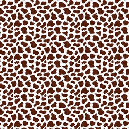 [PVC1001] BRUSH ESTAMPADO VACA CAFÉ