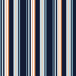 [RAY1008] BRUSH ESTAMPADO LINEAS VERTICALES AZULES, BLANCAS & PAPAYA