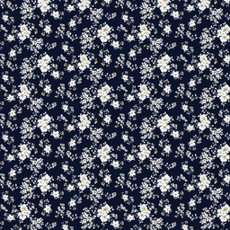 [FLO1021] BRUSH ESTAMPADO FLORES DE MANZANILLA FONDO AZUL