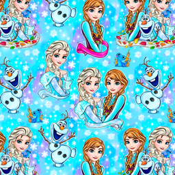[NPR1002] BRUSH ESTAMPADO FROZEN FONDO CELESTE