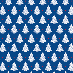 [NVR1002] BRUSH ESTAMPADO ARBOLES DE NAVIDAD FONDO AZUL