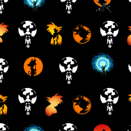 [VAD1002] BRUSH ESTAMPADO DRAGON BALL FONDO NEGRO