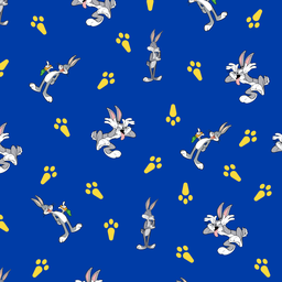 [VBU1000] BRUSH ESTAMPADO BUGS BUNNY FONDO AZUL