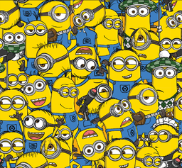 [VMM1005] BRUSH ESTAMPADO MINIONS COLLAGE SOLOS
