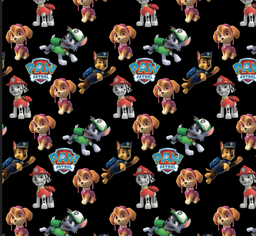 [VPP1004] BRUSH ESTAMPADO PAW PATROL FONDO NEGRO