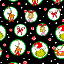 [NGR1010] BRUSH ESTAMPADO GRINCH FONDO NEGRO