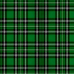 [NCR1006] BRUSH ESTAMPADO CUADROS BLANCO CON VERDE