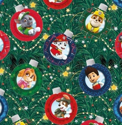[NPP1004] BRUSH ESTAMPADO PAW PATROL ESFERAS NAVIDEÑAS