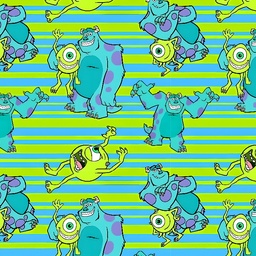 [DMO1002] BRUSH ESTAMPADO MONSTER INC LINEAS COLORES