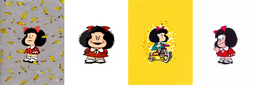 [FMF1000] BRUSH ESTAMPADO FRENTES MAFALDA NIÑO