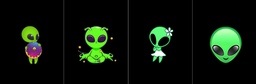 [FAL1000] BRUSH ESTAMPADO FRENTES ALIEN NIÑO