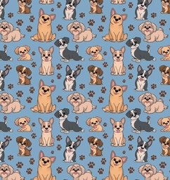 [APR1000] BRUSH ESTAMPADO PERRITOS TIERNOS