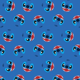 [VST1005] BRUSH ESTAMPADO STITCH CARAS AZUL
